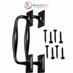 Black Antique Cast Iron Door Handles 10" 12" Pub Style Pull Handle For Door Gate - Image 4