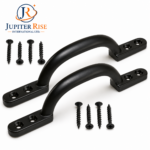 Black Cast Iron Door Pull Handle 6" 150mm Hot Bed Sash D Pull Shed Garden Gate - Image 2
