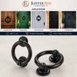 Plain Ring Door Knocker 95MM Black Antique Cast Iron with Fixings - Image 4
