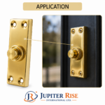 Door Bell Push Button Polished Brass Gold Press Button - Image 3