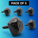 Door Studs 15mm 23mm Tudor Decorative Screws Cast Iron Black Studs - Pack of 5 - Image 3