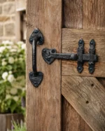 Black Antique Cast Iron Suffolk Thumb Latch Set - Image 2