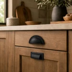 Black Antique Cast Iron Designer Cupboard Cabinet Kitchen Drawer Pull Handle - Image 2