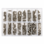 Assorted BA Stainless Steel Machine Screws, Bolts, Nuts & Washers