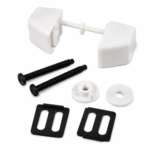 White Toilet Seat Fixing Kit Universal Bolts Fittings Pan Mounting Hardware UK