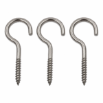Screw In Hooks ALL SIZES Stainless Steel Marine Boat Garden Shed Hook Heavy Duty