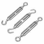 Turnbuckle Wire Tensioner Strainer Stainless Steel Hook and Rope Cable Tension