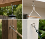 HEAVY DUTY SCREW EYE HOOKS STAINLESS STEEL GRADE 304 MARINE GARDEN 20MM -150MM - Image 2
