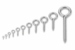 HEAVY DUTY STAINLESS STEEL SCREW IN EYE HOOKS 20mm - 150mm Marine Boat eyes