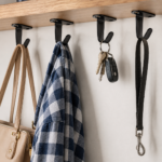 10Pcs Black Stainless Steel Ceiling Hooks Wall Mount Clothing Hanging Solution - Image 2