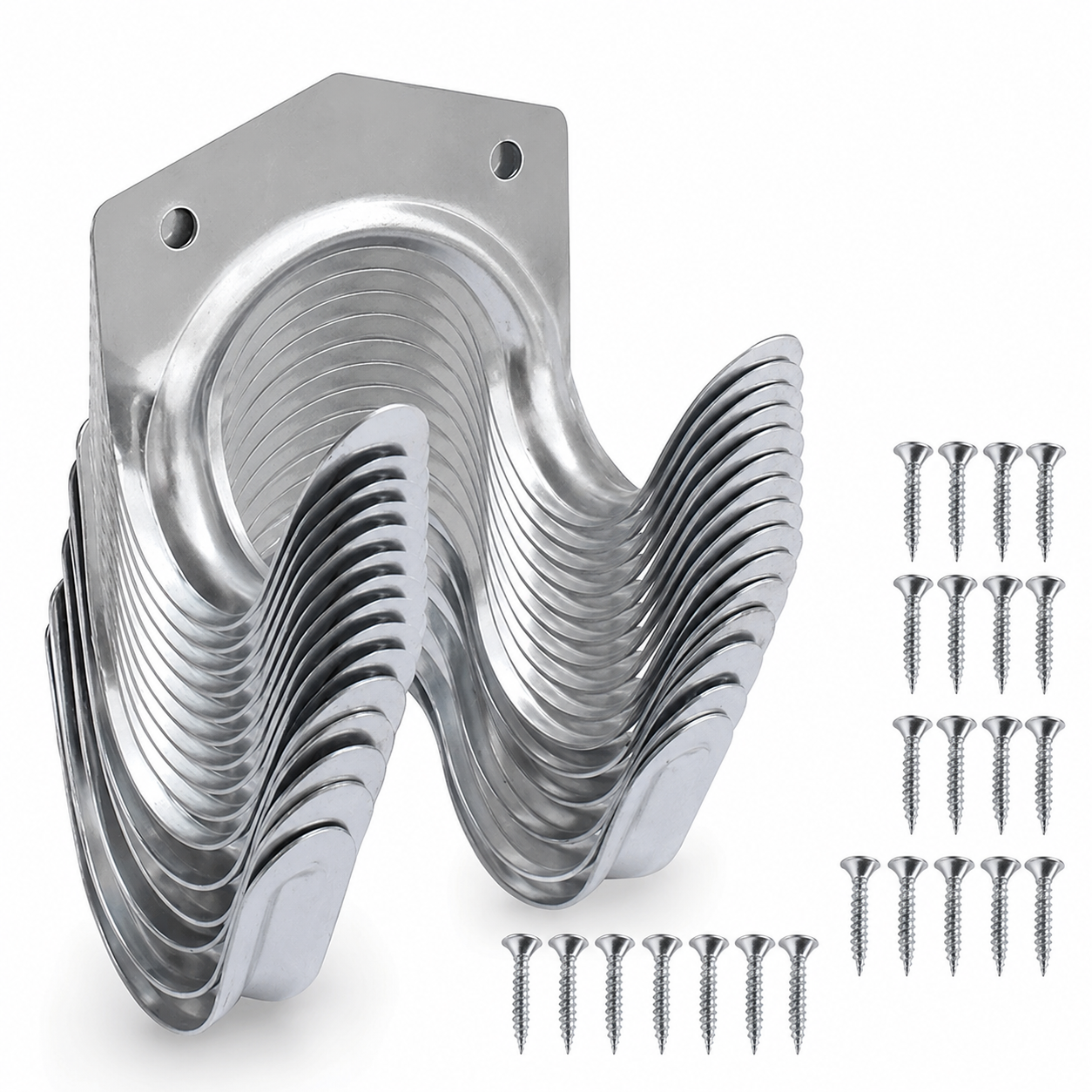 ChatGPT Image Jul 19, 2026, 08_50_28 AM 15pk Tool Hooks & Screws | Garage Garden Shed Wall Bike Hanging Storage Utility - Image 1