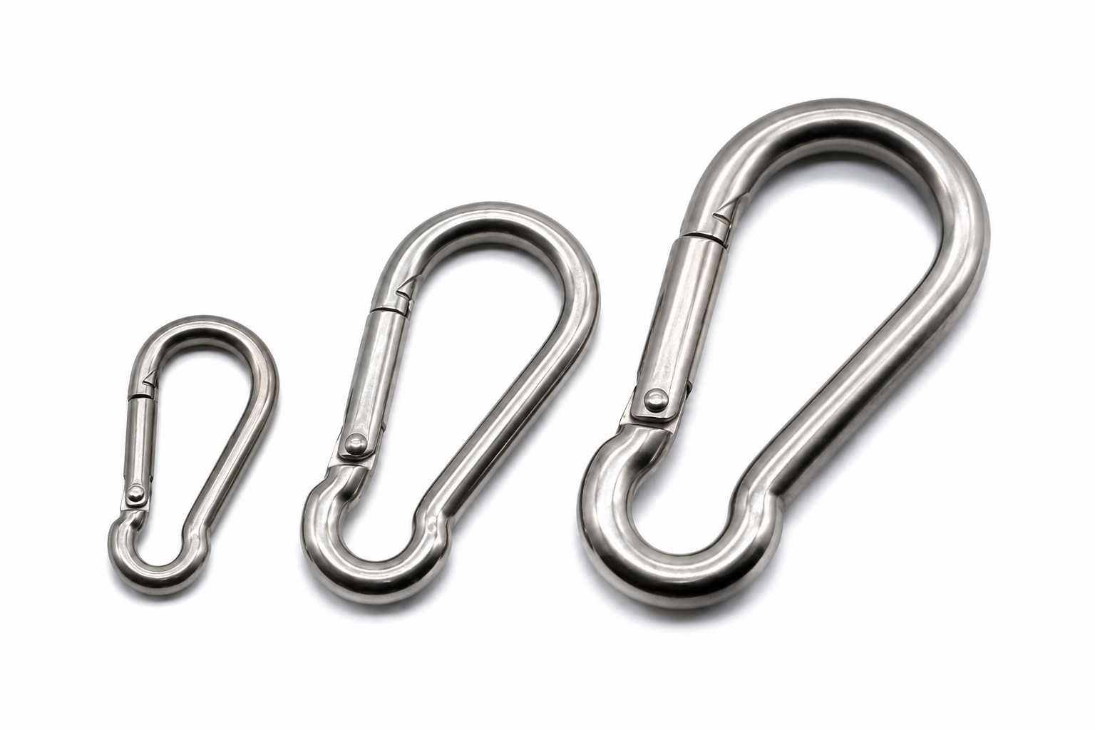 ChatGPT Image Jul 19, 2026, 12_46_28 PM Stainless steel carabiner snap spring hook A4 316 clip marine grade rope - Image 1