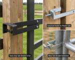 Heavy Duty Throw Over Loop Gate Latch 12" for 2" Wide Farm Field Gate - Image 2