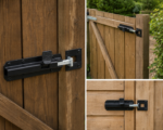 Heavy Duty Foot Bolt 8" (200mm) Gate Door Footbolt Floor Lock Black - Image 2