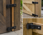 Double Strap Hinges 3.5" 5" Heavy Duty Field Farm Gate Bottom Hinge Bands - Image 2