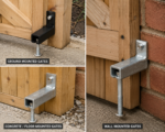Heavy Duty Throw Over Loop Gate Latch 12", 14" for 3" Wide Farm Field Gate - Image 2