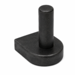 Gate Hooks To Weld with Straight End Base Self Colour with 19mm Pin