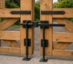 Field Gate Adjustable Hinges Set Heavy Duty with Hooks on Plates 12", 18", 24" - Image 2