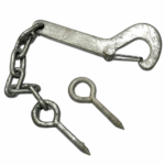 Field Gate Safety Chain Hook & Eye Heavy Duty Latch Galvanised