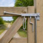 Field Gate Spring Fastener Latch 24" Catch Set Heavy Duty Galvanised - Image 2