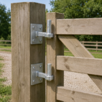 Heavy Duty Hook on Plates Gate Pins 19mm Square Plates 4"x4" Adjustable / Fixed - Image 2