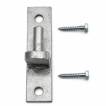 Field Farm Gate Hook on 200mm x 50mm Oblong Plate 19mm Pin Galvanised