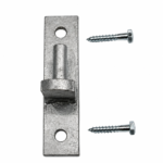 Field Farm Gate Hook on 200mm x 50mm Oblong Plate 19mm Pin Galvanised