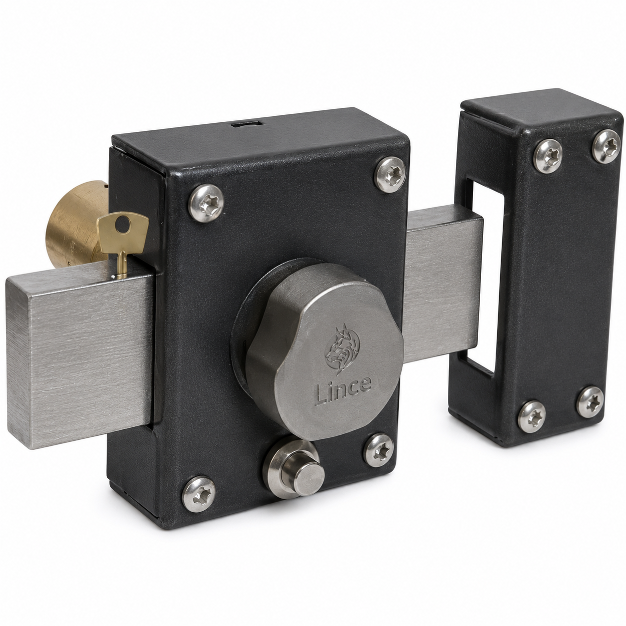 ChatGPT Image Jul 23, 2026, 03_54_40 PM Lince 3910 Black-Grey High Security Garden Gate Shed Sliding Rim Dead Lock Bolt - Image 1