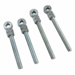 Adjustable Eye Bolts Gate Hinge Hanger x 2 Pin 19mm x 8" / 200mm & 10" / 250mm