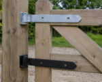 12" (300MM) HEAVY DUTY DOUBLE STRAP GATE HINGE TOP BAND FIELD GATE D4, - Image 2
