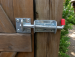 Animal Gate Bolt Spring Loaded Heavy Duty Drop Shoot Garage Stable with Keep - Image 2