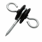 20 x GATE HANDLE ANCHORS Electric Fence Screw In Wire Poly Tape Rope Fencing
