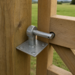 Heavy Duty Gate Hook 19MM (Set of 1 or 2 Galvanised Square Plate Pin Hinge) - Image 2