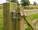 EASY FIX ADJUSTABLE FIELD FARM GATE HANGER BAND TO BOLT fence post - Image 2