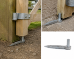 Hook to Drive Field Farm Gate Wooden Fence Post Hinges Pins 19 mm pin x 8" 20 cm - Image 2
