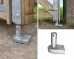 Self colour gate hook to weld flat base 16 mm farm field garden shed security - Image 2