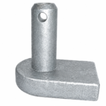Self colour gate hook to weld flat base 16 mm farm field garden shed security