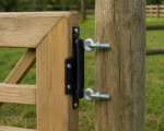 Pair Adjustable Gate Garden Field Swing Hinge Eye Bolts With Nuts 16mm x 100mm - Image 2