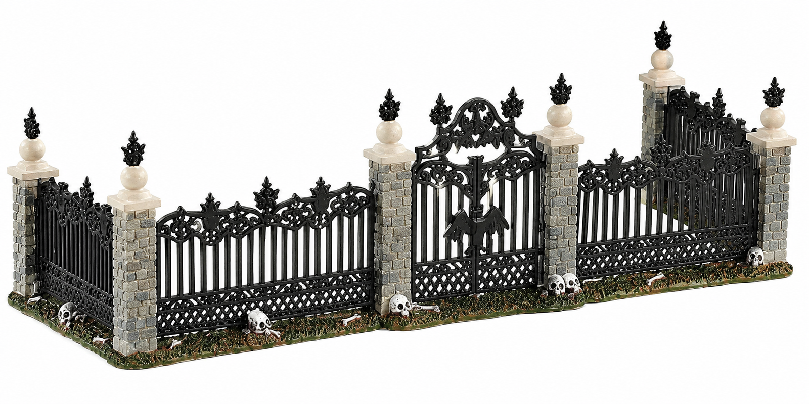 ChatGPT Image Jul 24, 2026, 09_27_02 AM Lemax 04713 BAT FENCE GATE Set of 5 Spooky Town Accessories Halloween Decor I - Image 1
