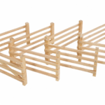 Wooden Fence & Gate Field Farm - Scale 1:24 - Kids Globe V050226 NEW