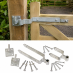 MAZE Direct High Quality Fieldgate Hinge Set on 4" x 4" Plates - Prepacked - Image 2
