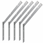 Barbed Razor Wire Bracket Galvanised Front Facing Wall Fence Security - 5 Pack