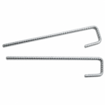 J Pins Galvanised Steel Ground Peg 300x40x6mm for Field Stock Garden Mesh Fences