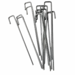 J Pins Galvanised Steel Ground Peg 200x40x6mm for Field Stock Garden Mesh Fences