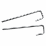 J Pins Galvanised Steel Ground Peg 200x40x6mm for Field Stock Garden Mesh Fences