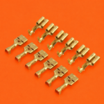 12 x 6.3mm Female Brass Spade Terminals - Premium Quality