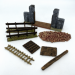 Gate & Fences - Terrain & Accessories 28mm Scale - Suitable For Wargaming C7441