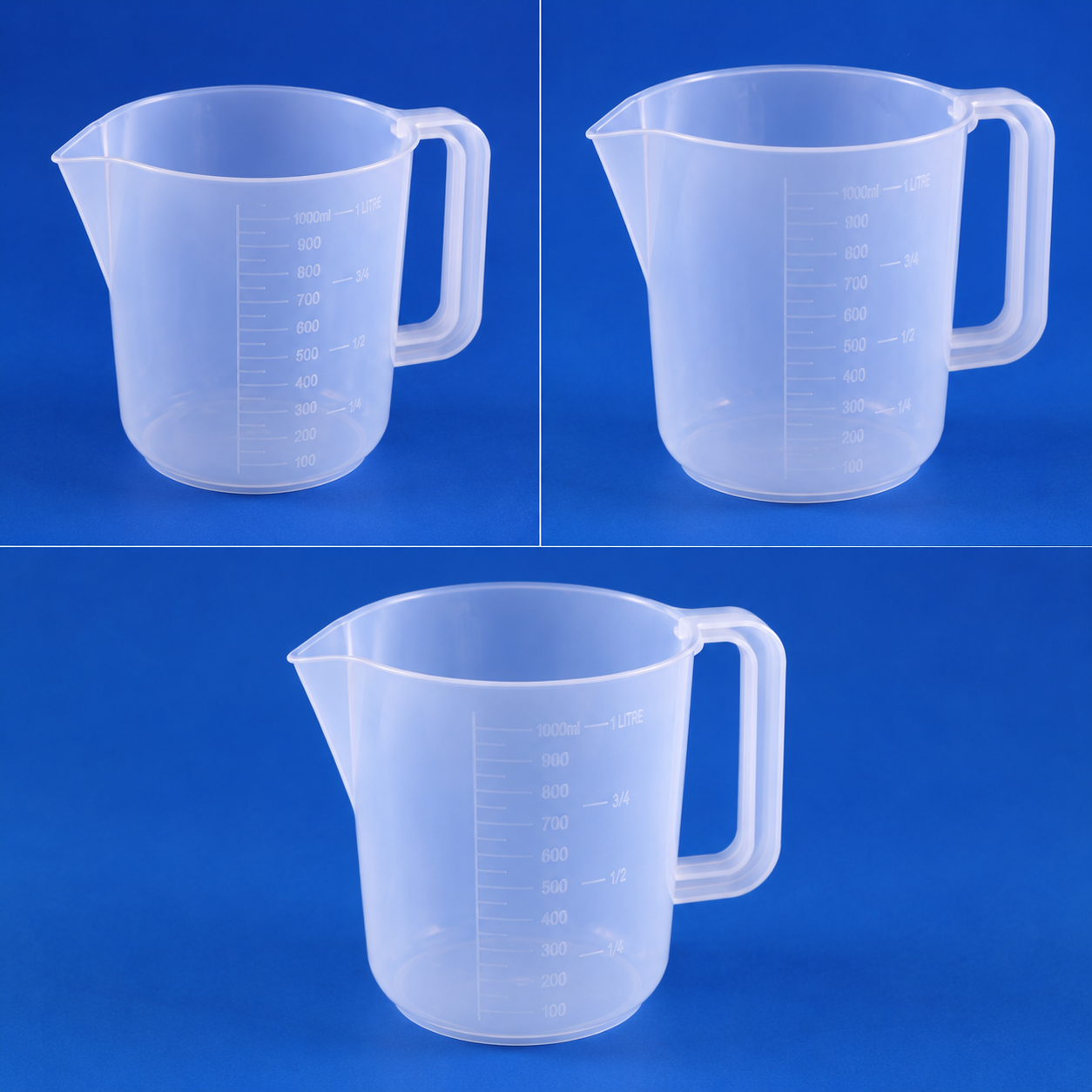 ChatGPT Image Jul 26, 2026, 01_06_44 PM WHITEFURZE 1/2/3.5 PINT MEASURING JUG PLASTIC KITCHEN MEASURE MIXING CLEAR MUG - Image 1
