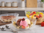 MT Products Clear Plastic Disposable Banana Split Bowls/Boats 8 oz - Pack of 30 - Image 2