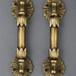 2 Pc Vintage Brass Fine Quality Handcrafted Small Door Handles